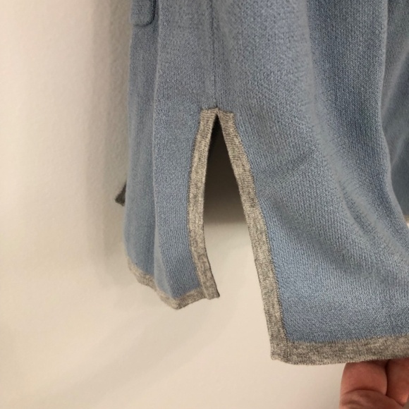 Ann Taylor Factory Cardigan Blue Gray Colorblock Size Small - Picture 6 of 12